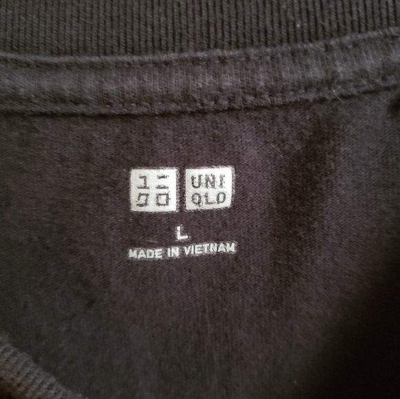 UNIQLO Roger Federer T-Shirt Men Large Graphic GO ROGER Tennis Ball Court Black - Picture 7 of 9